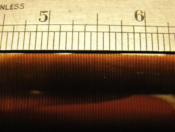 Counting the turns on the tesla secondary coil